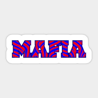 Buffalo Football Zubaz Mafia Sticker